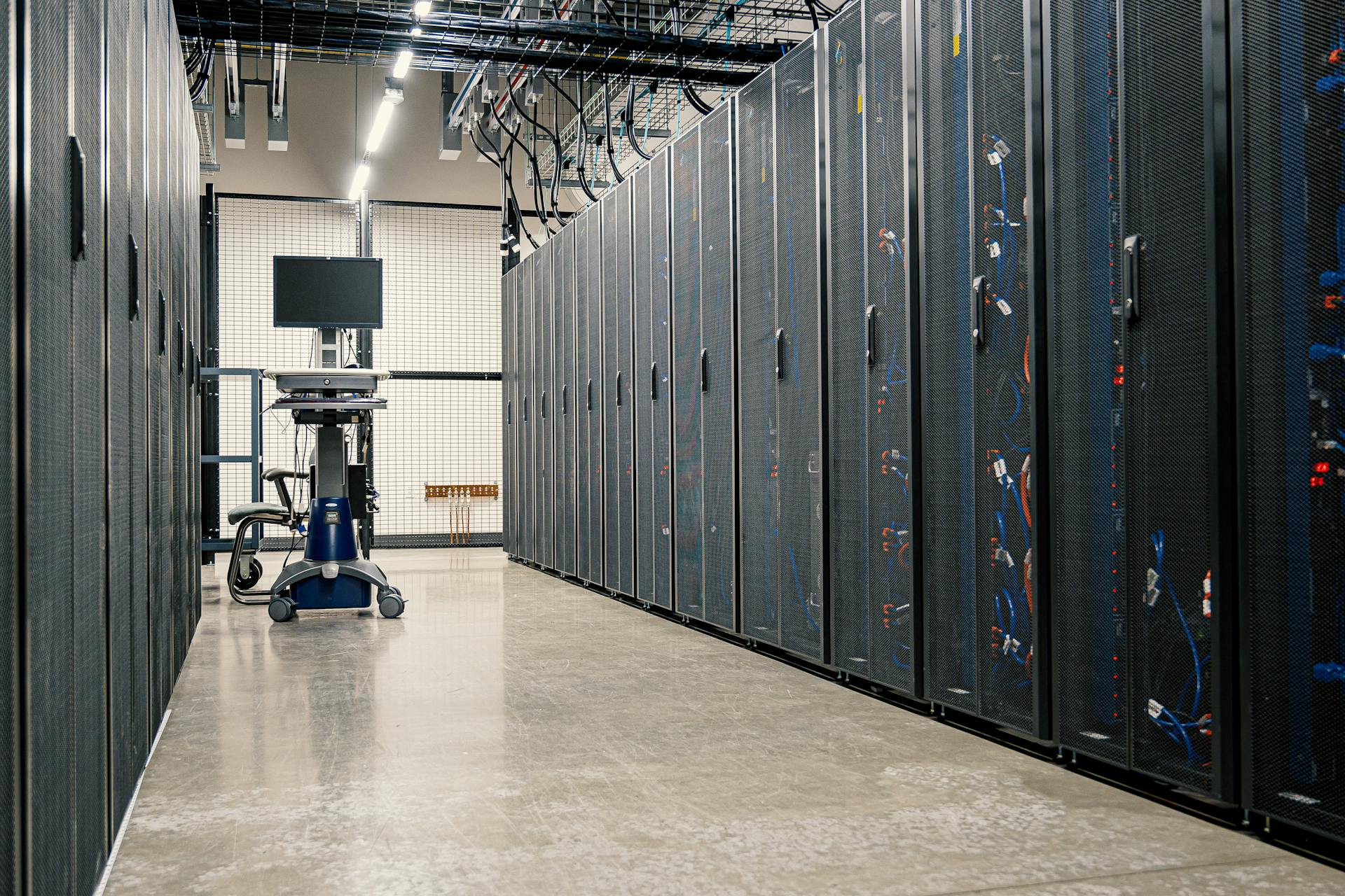 Modern data center server infrastructure representing enterprise Linux solutions in Christchurch